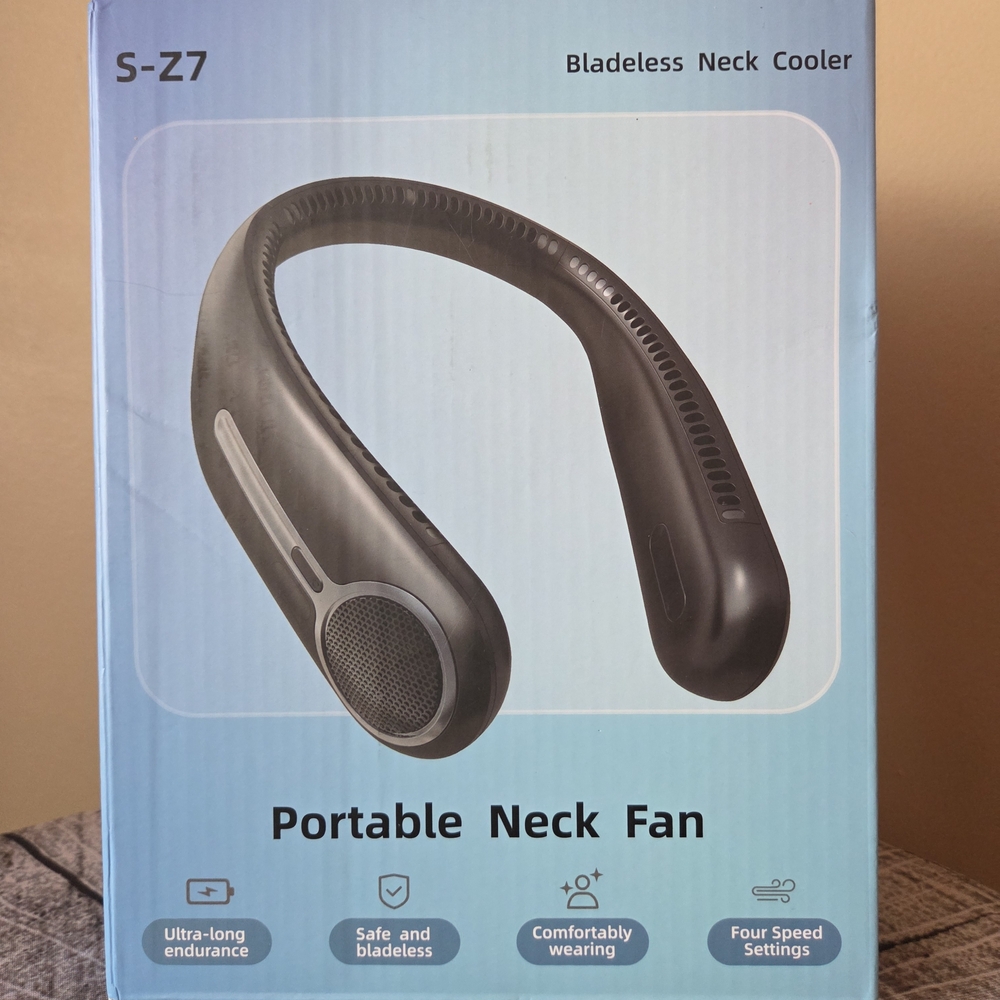Black Portable Neck Fan